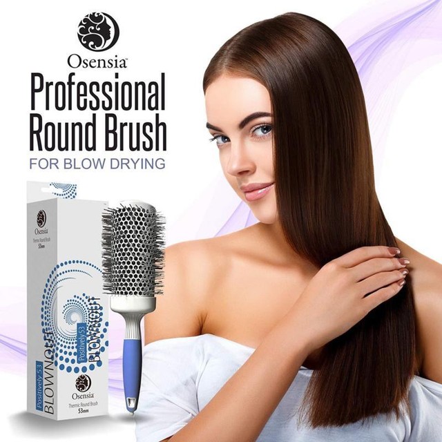 Platinum Black Ceramic Coated Barrel 2 Thermal Round Brush Static