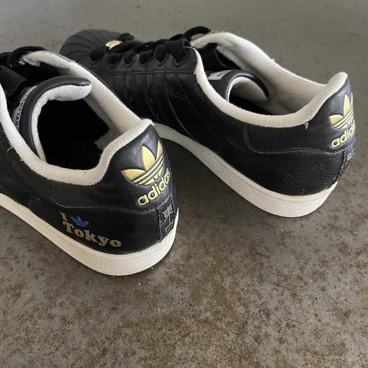 Adidas Superstar Tokyo Sneakers Men's 9.5 Black 35th Anniversary