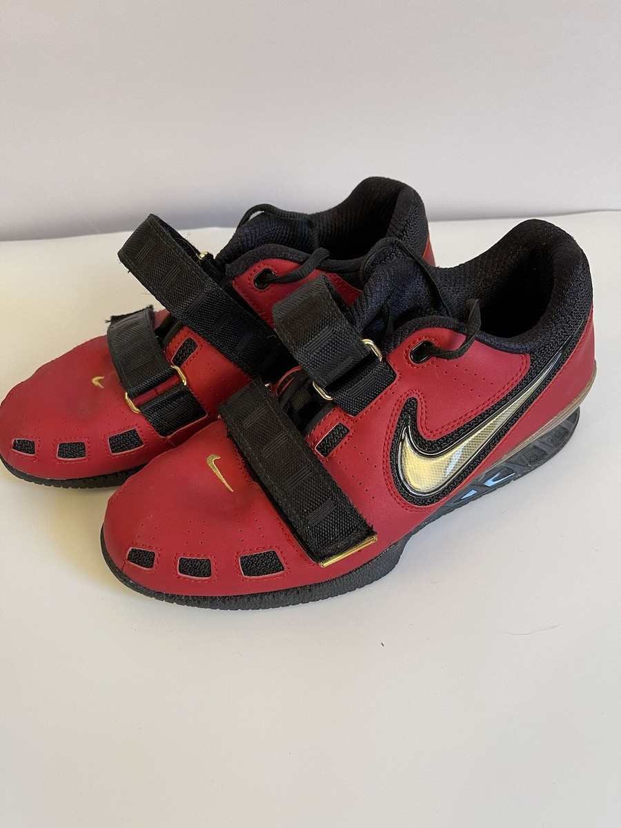 NIKE ROMALEOS 2 WEIGHTLIFTING SHOES RED GOLD BLACK 476927  display picture 2