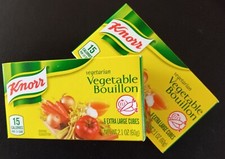 Caldo de verduras vegetariano Knorr cubos extra grandes 2 paquetes--12 cubos en total