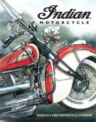 US Schild ca. 30 x 40 Indian - America's Pioneer Americas first Motorcycle