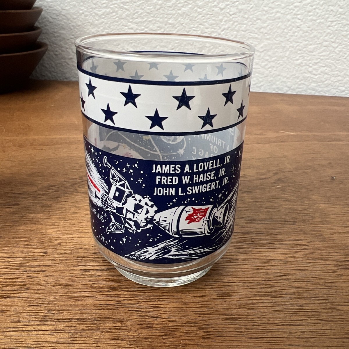 Vintage NASA Apollo Glasses 1969-1971 Space And Moon Memorabilia
