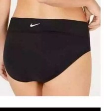 NIKE size L Women s SWIM BOTTOMS Hipster Bikini Swimsuit Black Y24