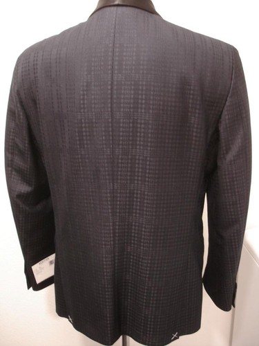 Mens 40R Kenneth Cole Reaction Evening Jacket Smoking 1-Button Blue Shawl Collar - Picture 5 of 15