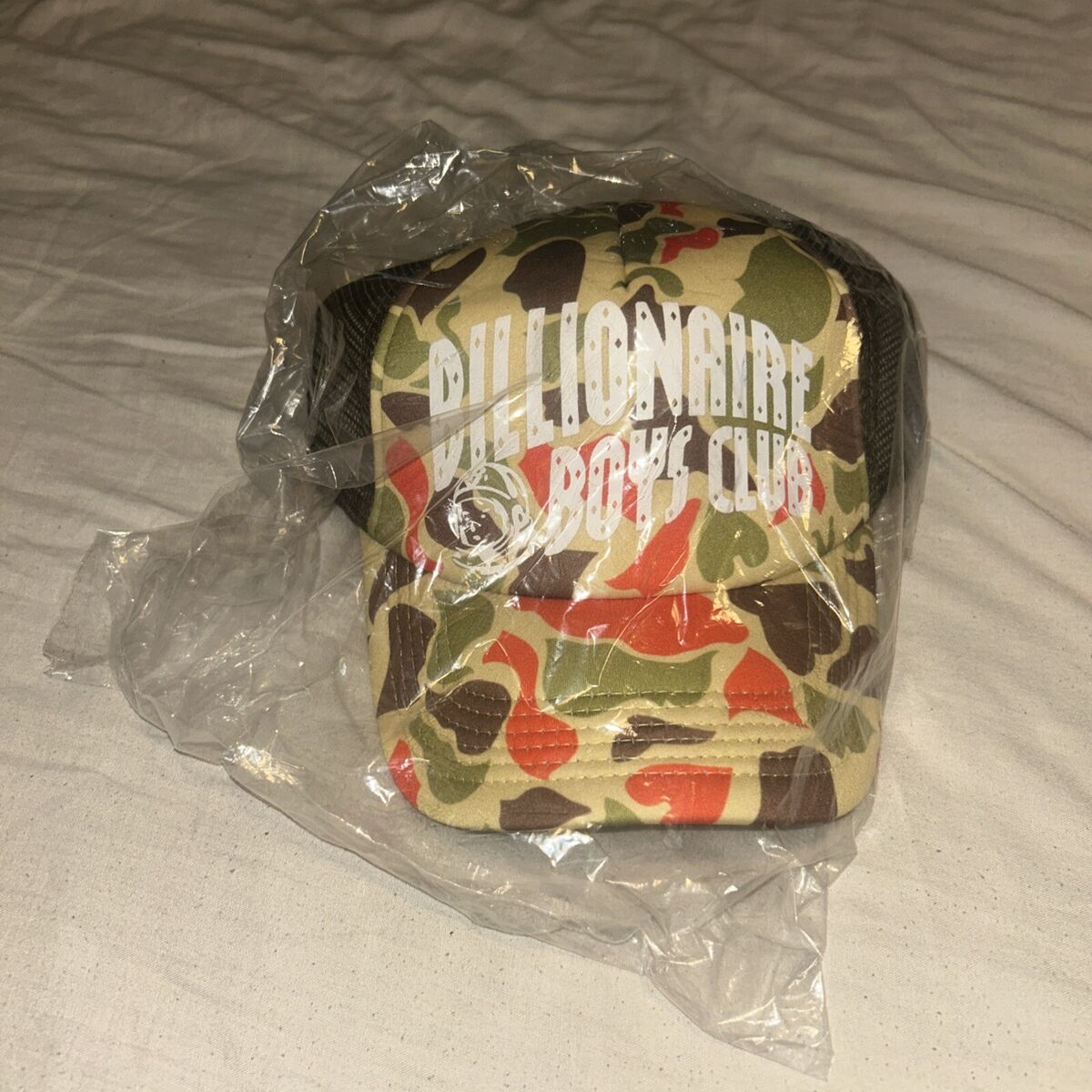 Billionaire Boys Club Arch Logo Duck Camo Trucker Hat New With Tags RRP £85