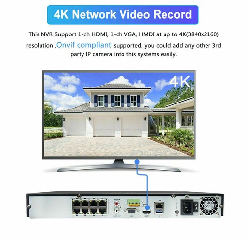 Hikvision 8CH 4K 8MP Security IP Camera ColorVu CCTV System kit MIC POE outdoor - Picture 9 of 25