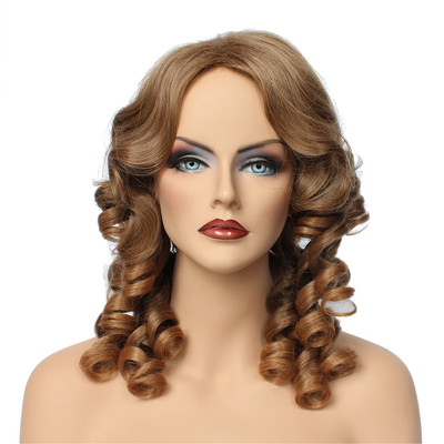 Classic Cap women Synthetic wavy Medium Butter Scotch full wig HengFeng MHL06