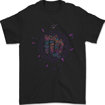 Vigo Neon Sternzeichen Astrologisches Herren T-Shirt 100% Baumwolle