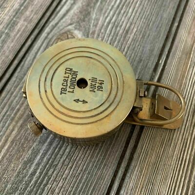 Boussole Militaire Vintage En Laiton – Diamètre 2,5 Pouces – Navigation, Collection, Déco