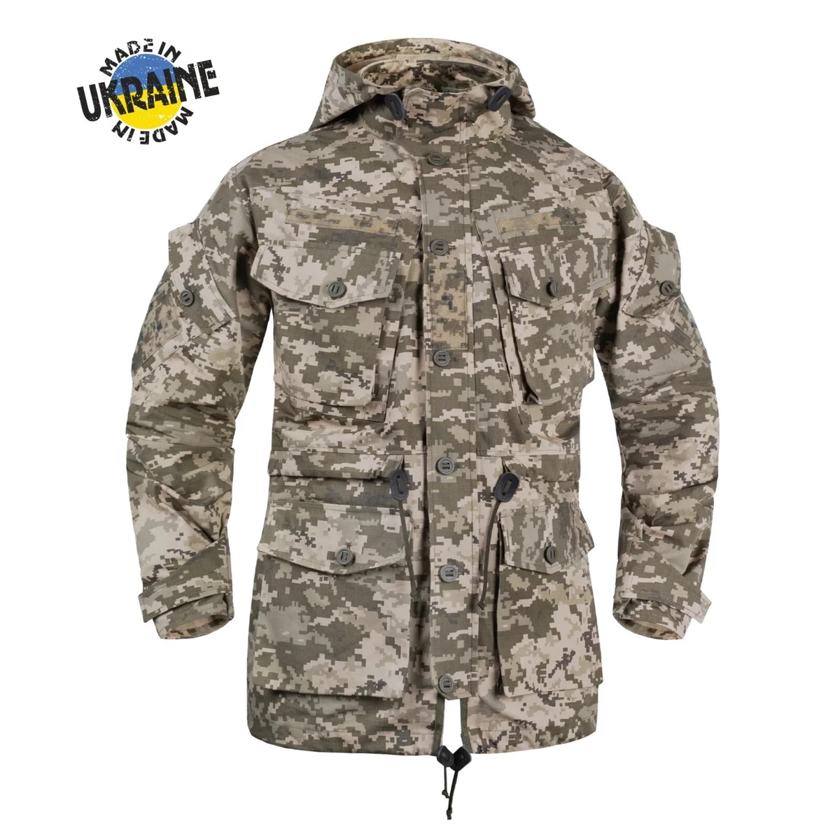NEW Ukraine SAS Smock Jacket UA Digital camo MM 14 Combat Windproof Sizes L