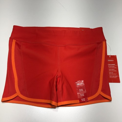 Xersion Performance Wear Shorts Womens Size S Orange Active Fitted Stretch NWT