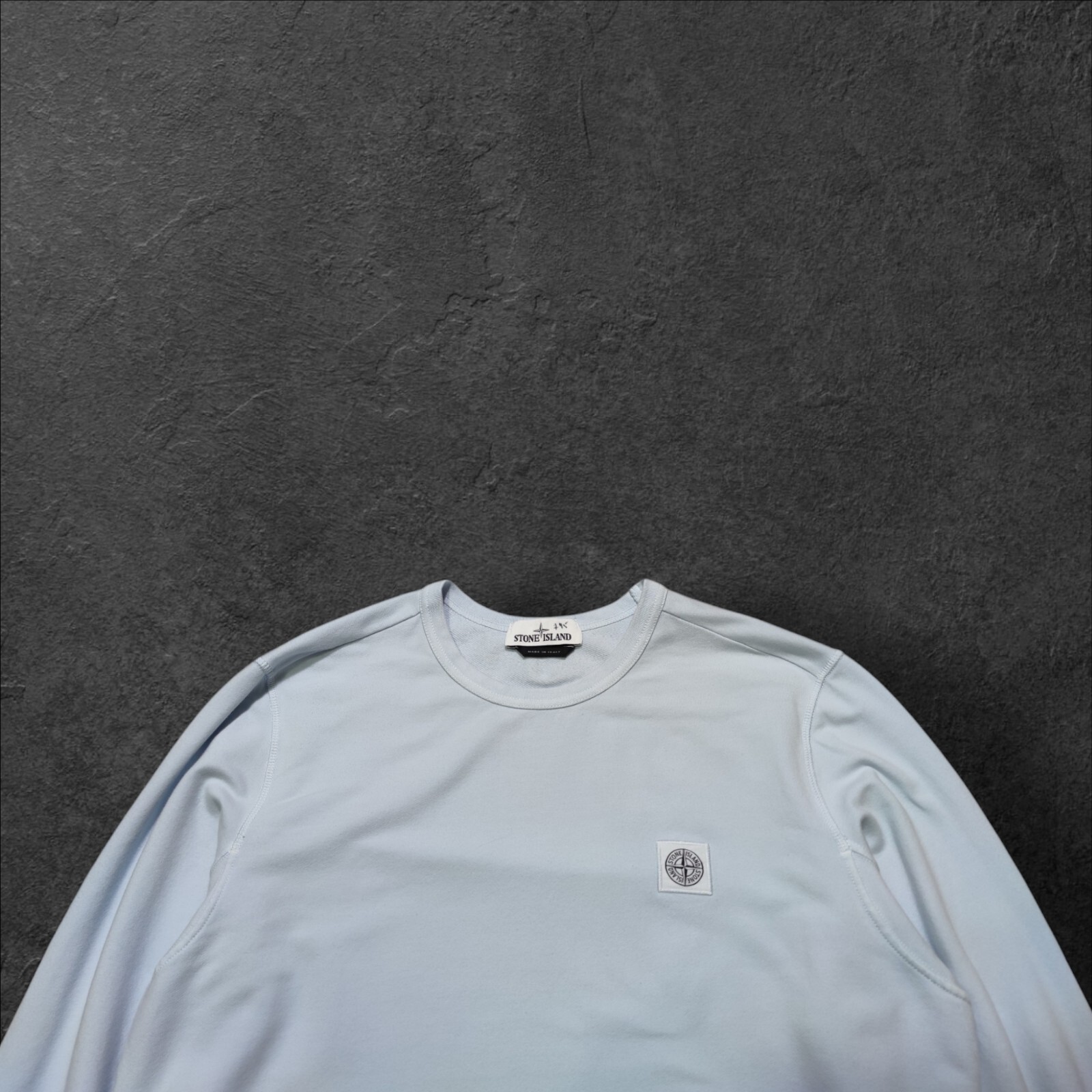 Stone Island Patch Program Light Blue Crewneck Sw… - image 3