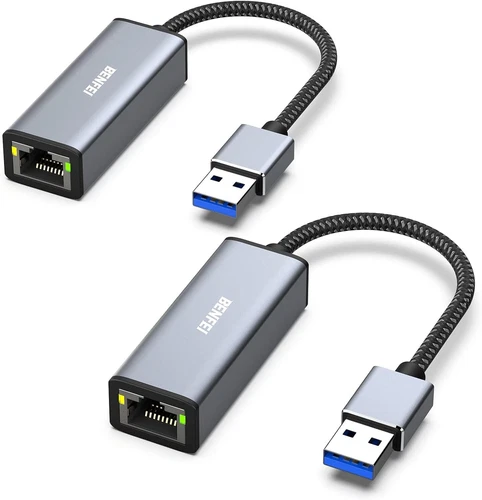 2er Set USB-Ethernet-Adapter | 1000Mbps Gigabit LAN | MacBook Surface Pr...