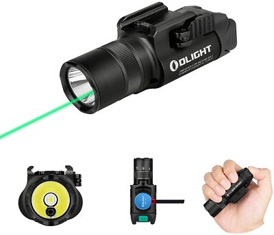 OLIGHT Baldr Pro R 1350 Lumen Green Laser Light Combo, Magnetic USB Rechargeable