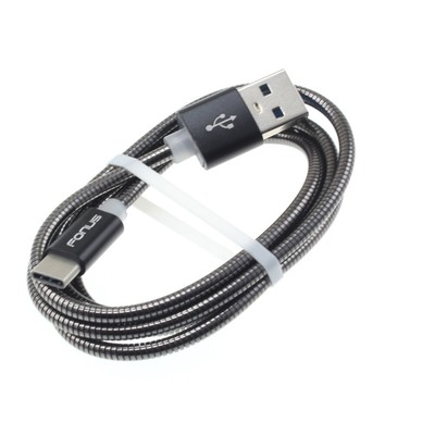 3ft Metal USB Cable Type-C Charger Cord Power Wire USB-C Fast for Cell Phones