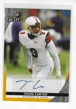 2016 Leaf Draft #A-TCI TEVIN CARTER Autographed Rookie Card - Utah Utes