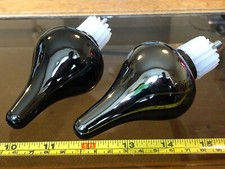 Finials Black Teardrop Curtain Rail Nickel 28mm Pair Argos Inspire New