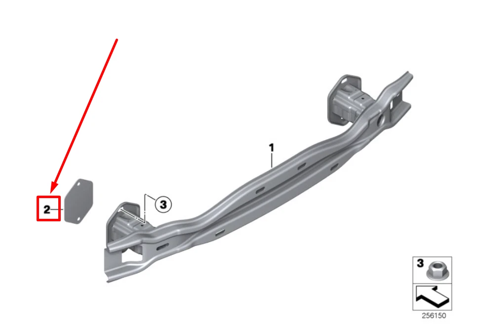 NEU BMW 2 COUPE F22,F87 HINTERE TRÄGERSCHEIBE DICHTUNG 7240917  