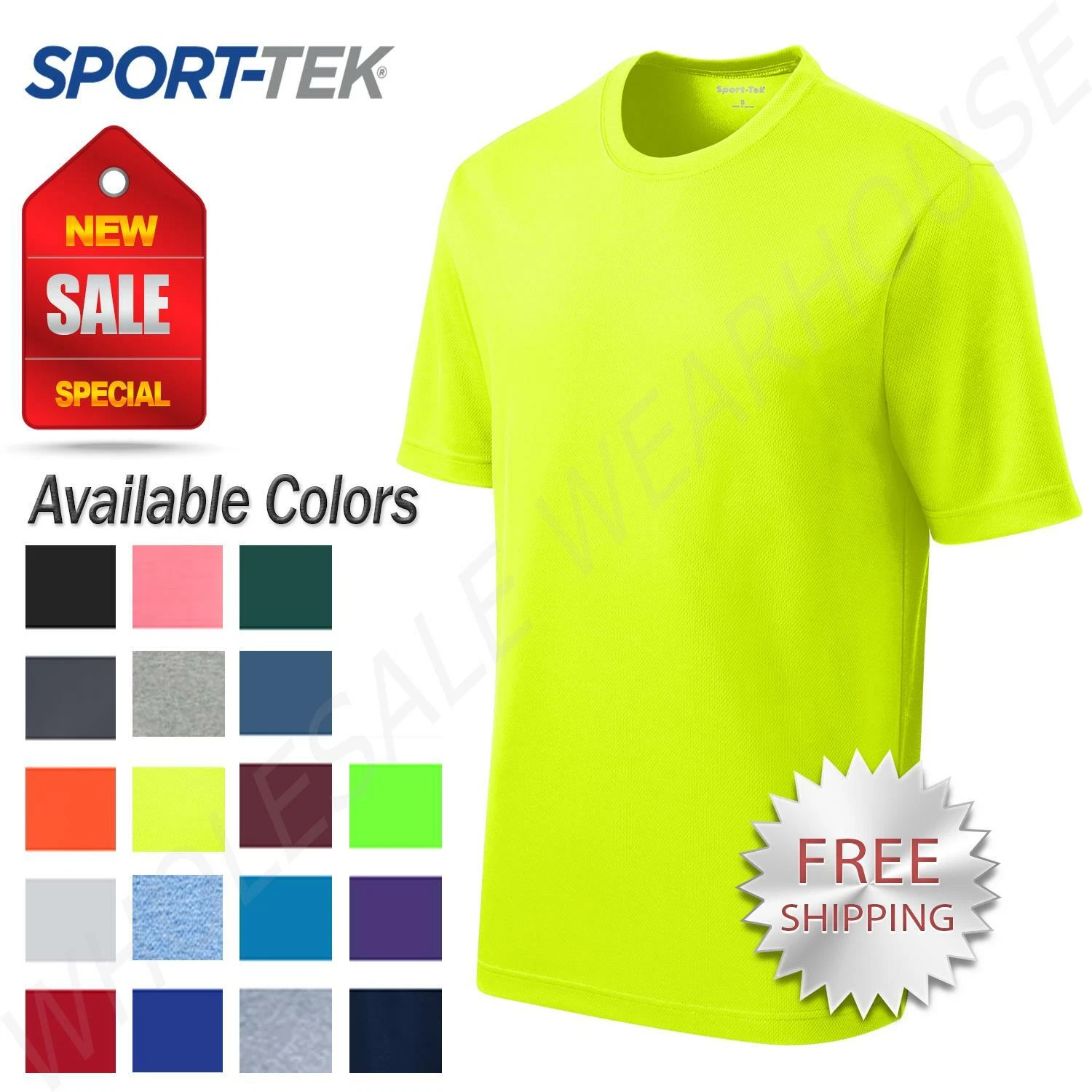 Sport-Tek Men's Dry-Fit RacerMesh Moisture Wicking T-Shirt M-ST340 Review