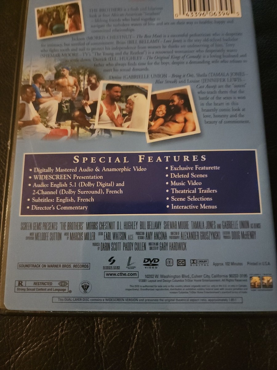 The Brothers DVD, 2001 Morris Chestnut, D.L. Hughley Bill Bellamy