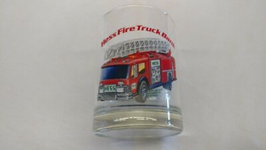 Vintage 1996 Hess Fire Truck Bank Tumbler Drinking Glass