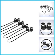 Ultra-Thin MIDI Cables 4-Pack - 1FT, 5-Pin DIN, Perfect for Compact Spaces