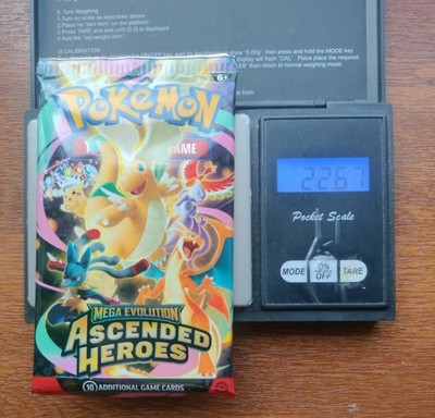 Pokémon Tcg Mega Evolution ascended heroes Heavy 22.67g Booster Pack New Sealed