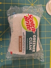 Scotch-Brite Greener Clean Non-Scratch Scrub Sponge: 3.3 in. x 2.6 in. x 0.7 in.