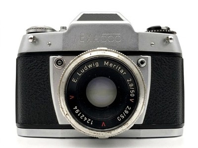 Ihagee Exa 500 + E. Ludwig 50mm f/2.9 Kit Set Analog SLR 35mm Kamera Objektiv
