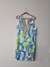 NEW Lilly Pulitzer Janice Shift Crystal Coast Size 14