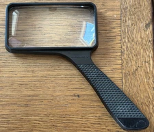 Vintage Bausch & Lomb Handheld Glass Magnification Lens for Reading or Projects