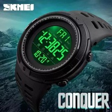Skmei Mens Military Style Sports Digital Watch - Waterproof/Multiple Colours UK