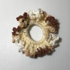 NWT Multicolor Handmade Crocheted Hair Scrunchie