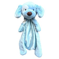 Baby Gund Lovey Security Blanket Huggybuddy Spunky Puppy Dog Blue Satin Plush