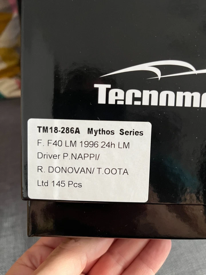 Tecnomodel Ferrari F40 GTE LM Mans 1996 1:18 Rouge N°59 - Photo 2/3