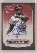 2012 Topps Five Star Retired Player Rainbow 2/25 Will Clark #FSA-WC Auto 0b0