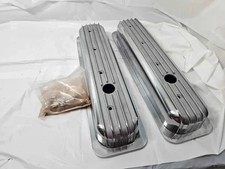 Chevy 305-350 Small Block V8 Aluminum Finned Valve Cover Polished 3 1116 Chevy 305-350 Small Block V8 Aluminum Finned Valve Cover Polished 3 1116