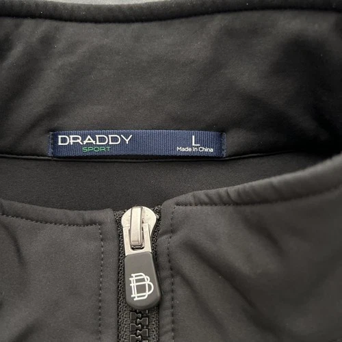B Draddy Sport Men's Black  Softshell Full Zip Vest Zipped Pockets L Golf image 2