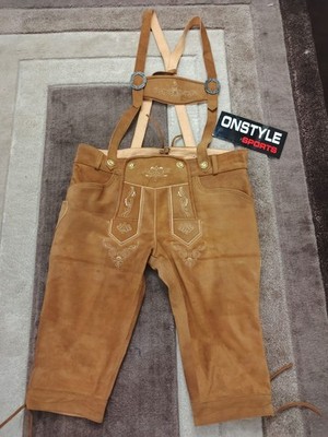 Authentic Men s Lederhosen Shorts - Genuine Cowhide Bavarian Octoberfest Shorts.