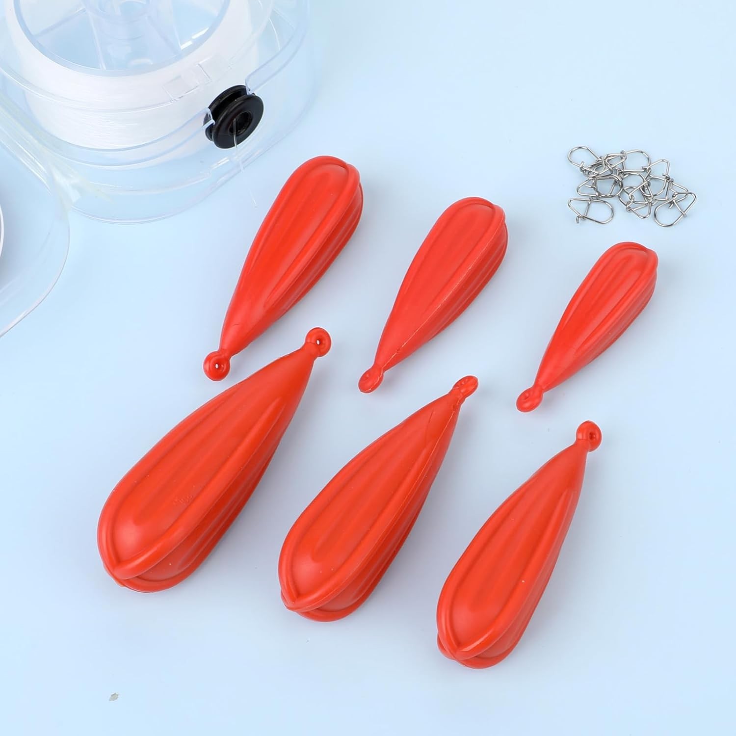 6 PCS Fishing Practice Plugs 6 Sizes Bait Casting Practice Plug Soft PVC Bait Ca - Image 4