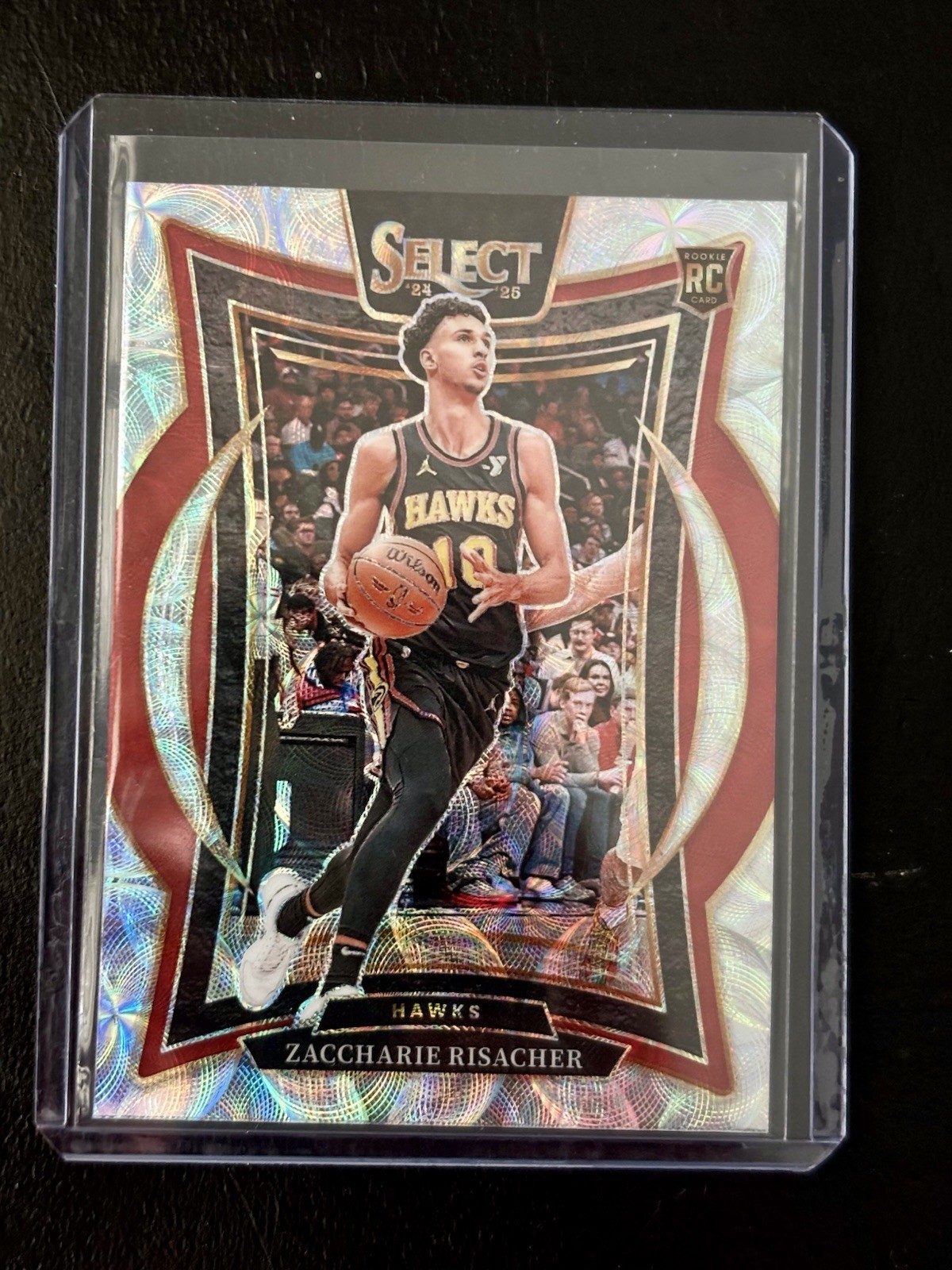 2024-25 Panini Select #86 Zaccharie Risacher Scope Prizm Rookie RC Hawks