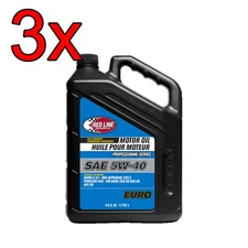 [Case of 3] Red Line Full Synthetic 5W40 Engine Motor Oil 1 Gallon