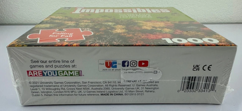 Rompecabezas Imposibles Desconcertados "Falling for Fall" (1000 Piezas) Nuevo y Precintado Foto 4 de 4