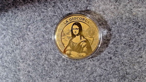 2021 Togo 1500 Francs CFA "La Gioconda" (Mona Lisa) 1/200 oz .999 Gold w/COA 