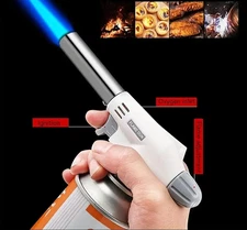 Butane Gas Torch Flame Gun BBQ Welding Lighter Metal Burner Heating Tool Camping