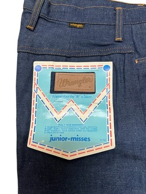 NOS VTG 70s Jr Miss WRANGLER JEANS Bell Bottoms Sz 18 XL HIGH