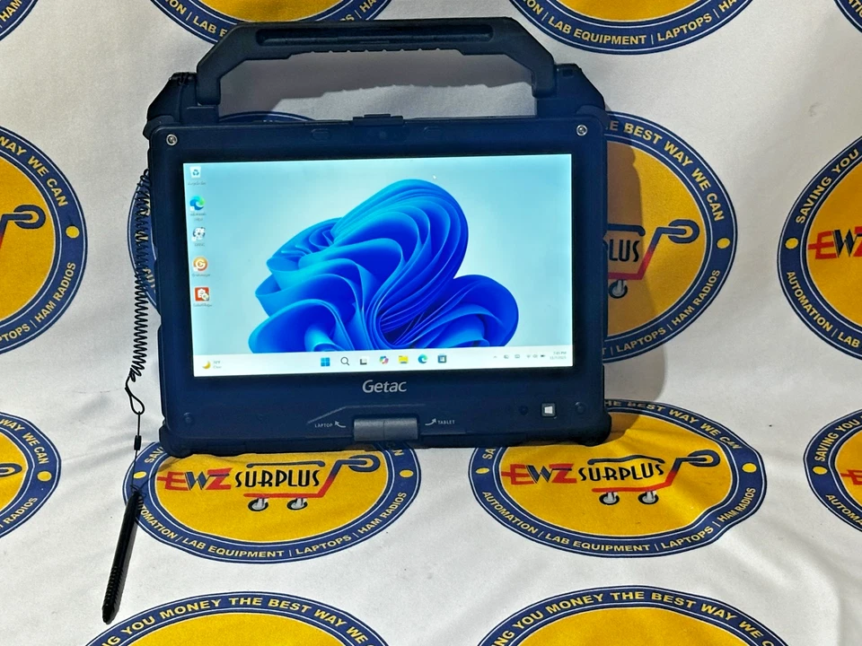 GETAC V110 G5 RUGGED AIO LAPTOP / TABLET i5-8265U 1TB  SSD 24GB RAM WIN 11 TOUCH - Image 4 of 4