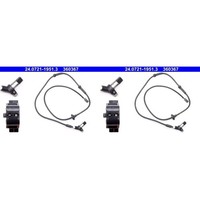 2X ATE ABS-SENSOR Raddrehzahl Hinten Links+Rechts Passend FüR Skoda Felicia
