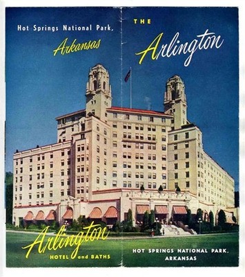 The Arlington Hotel Brochures & Letter 1957 Hot Springs National Park Arkansas