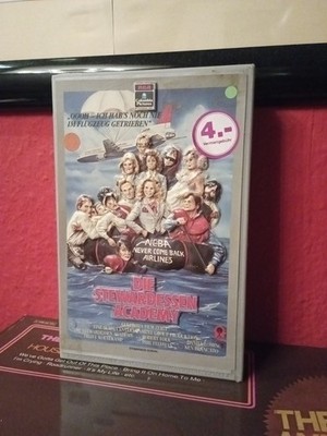 VHS Die Stewardessen Academy 1986 RCA Htf Super Rare Tape Ex Video Rental Grail
